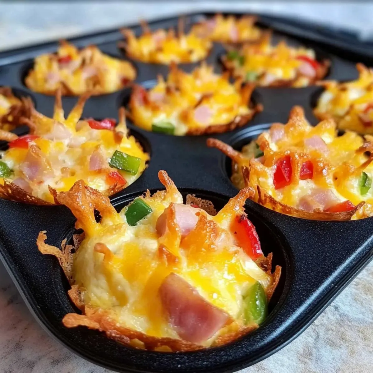 Loaded Denver Omelet Muffins