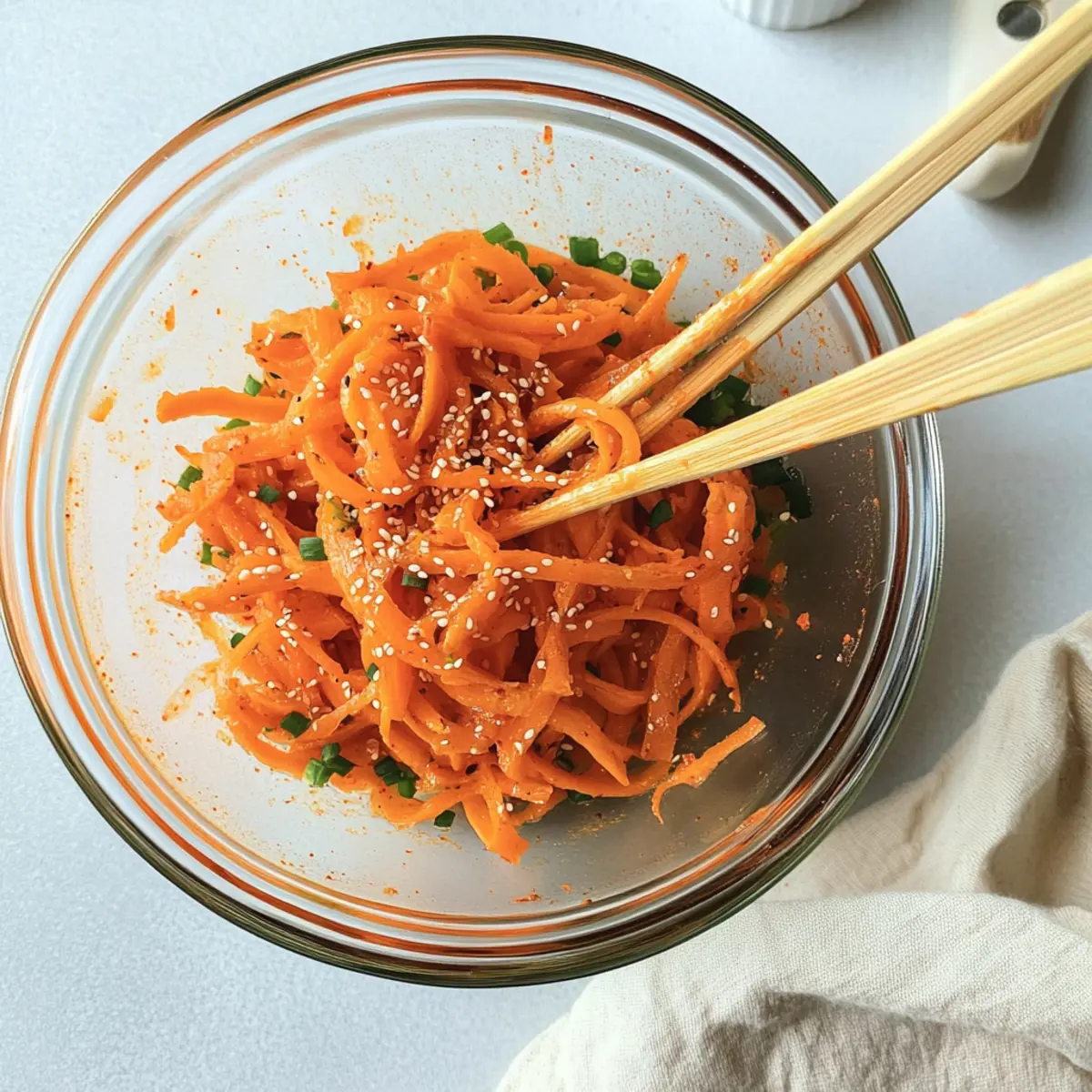 Viral Carrot Ribbon Salad