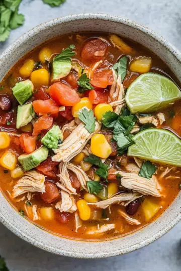 Crockpot Mexican Chicken Soup