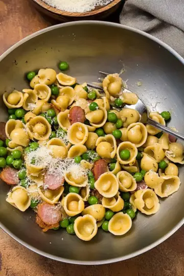 Pasta with Pancetta and Peas