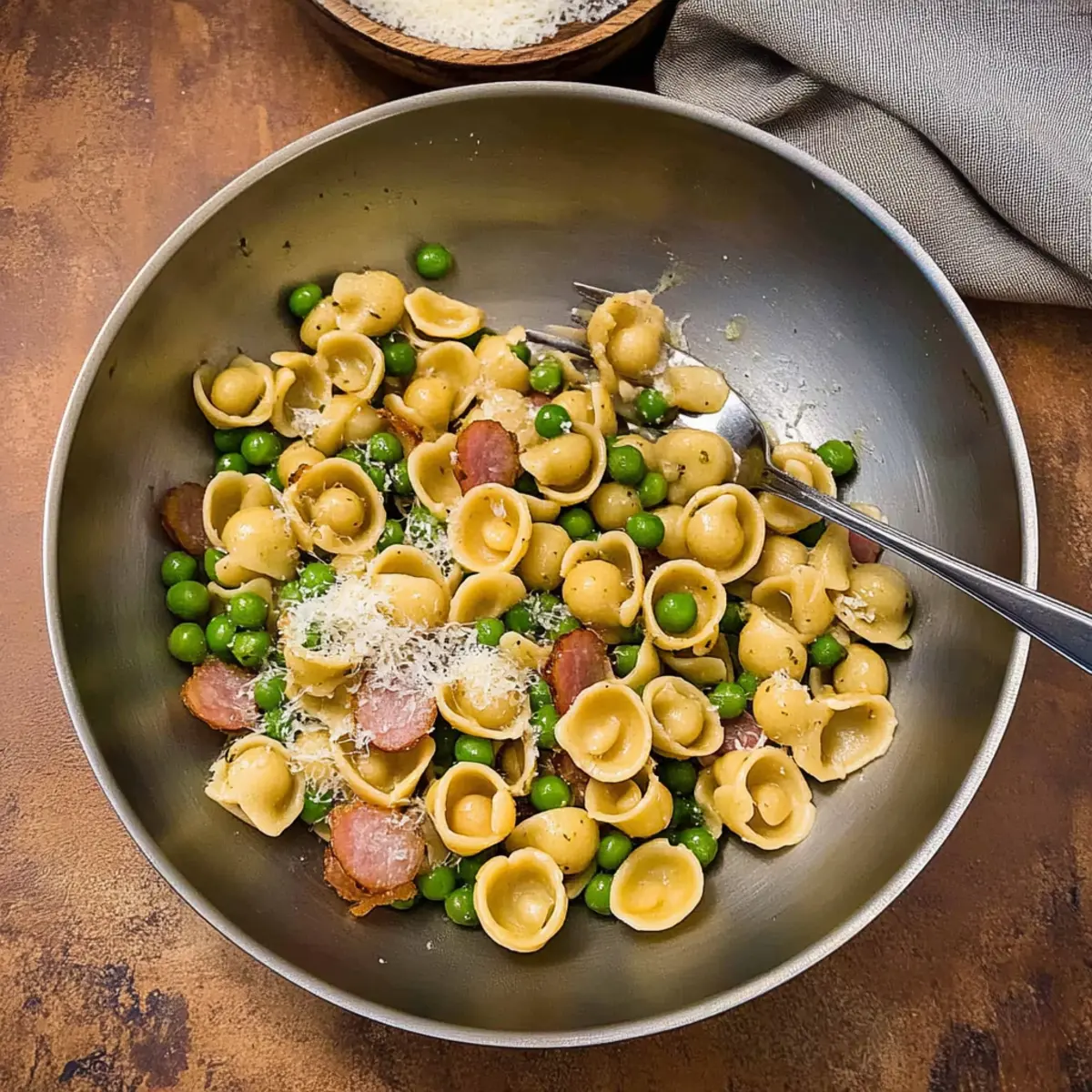 Pasta with Pancetta and Peas