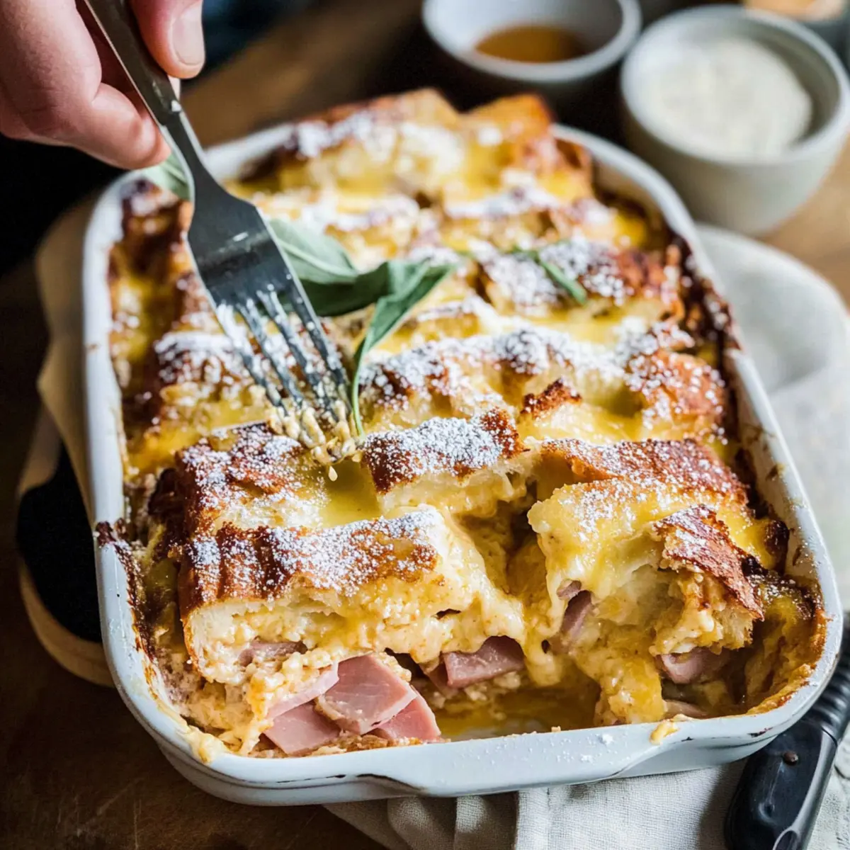 Monte Cristo Breakfast Casserole