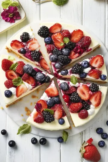 Cheesecake with Berry Toppings