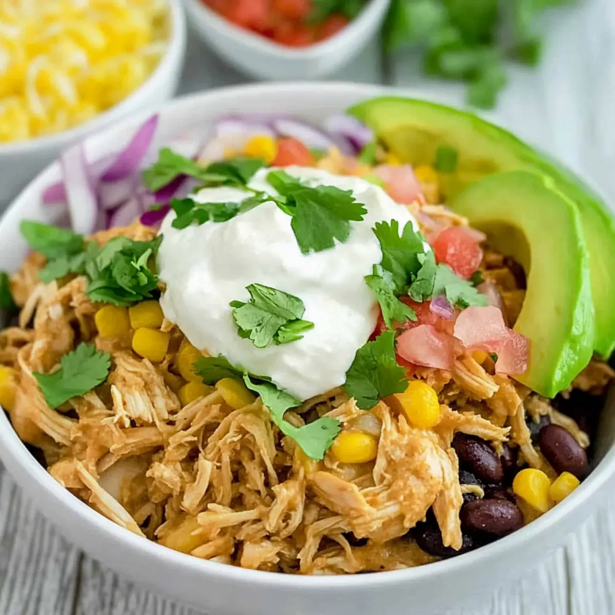 Slow Cooker Chicken Burrito Bowl