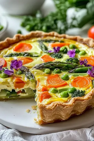 Vegan Spring Vegetable Quiche