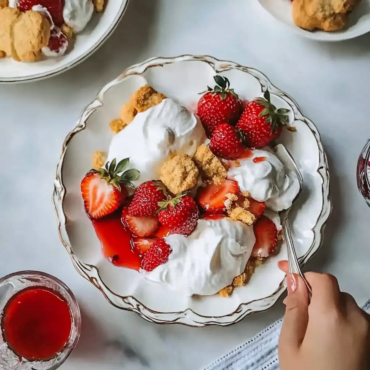 Strawberries and Crème