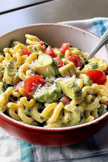 Avocado & Artichoke Pasta Salad