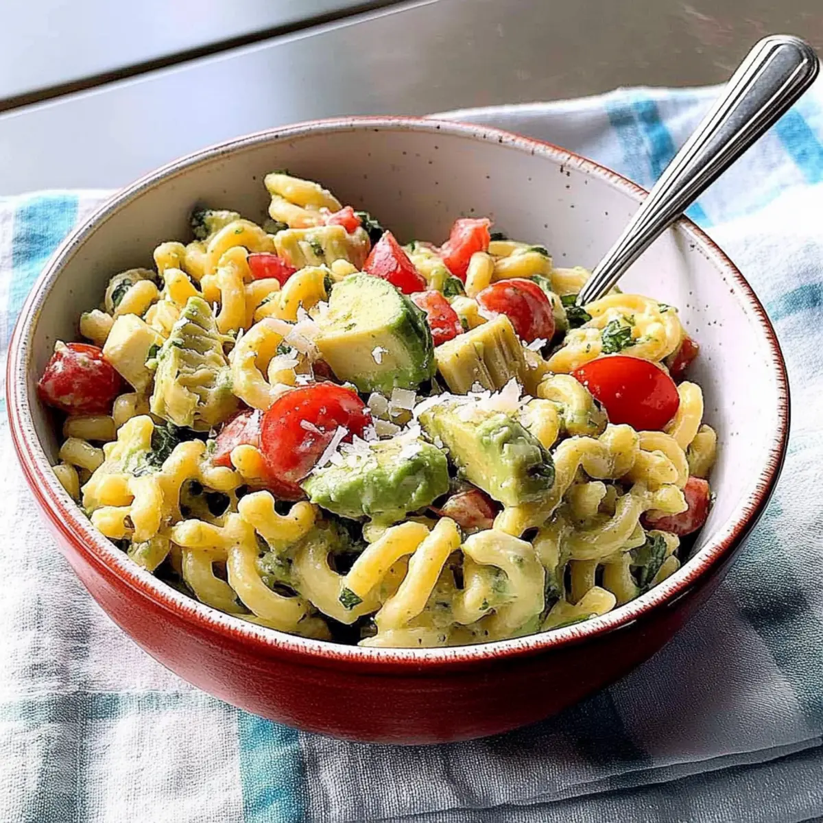Avocado & Artichoke Pasta Salad