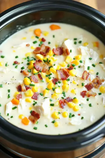 Slow Cooker Chicken and Corn Chowder
