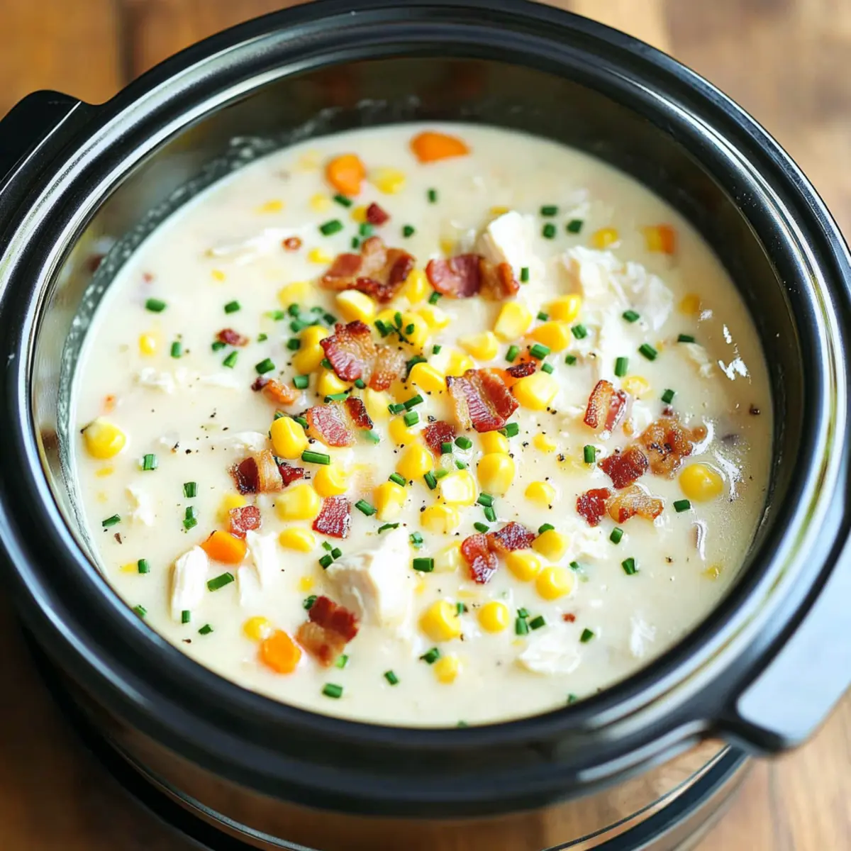 Slow Cooker Chicken and Corn Chowder