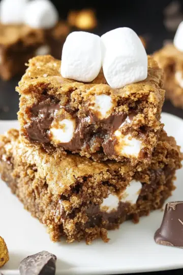 Slow Cooker S’mores Cookie Bars