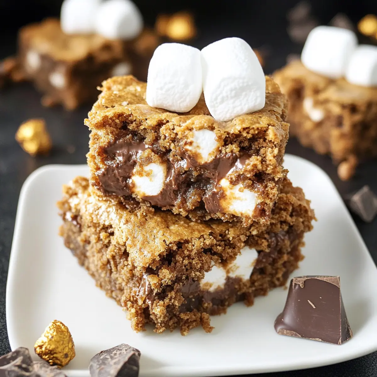 Slow Cooker S’mores Cookie Bars