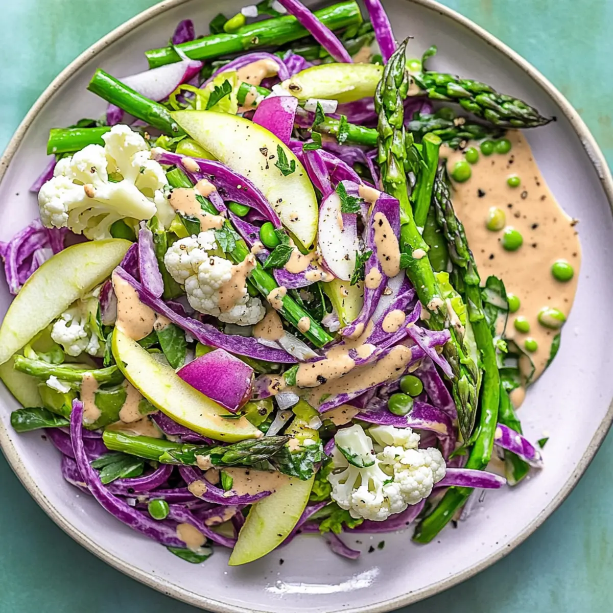 Shaved Spring Vegetable and Apple Salad