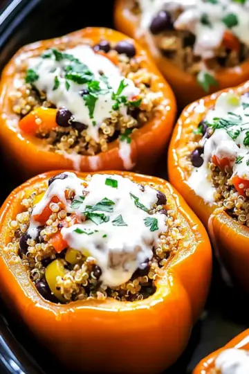 Crockpot Stuffed Peppers