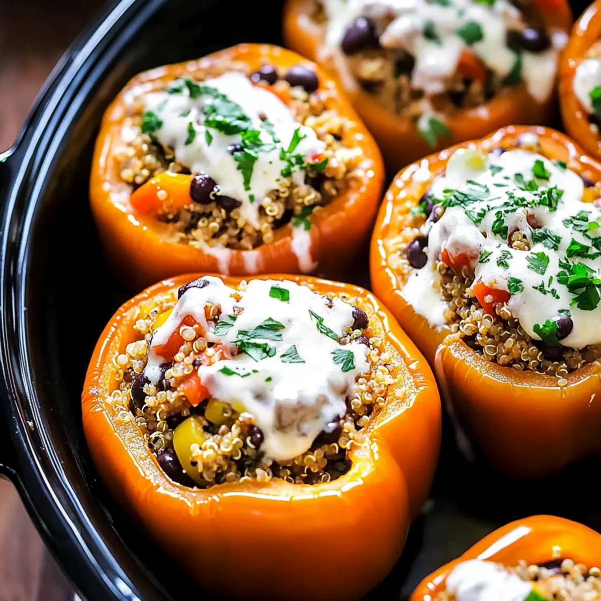 Crockpot Stuffed Peppers