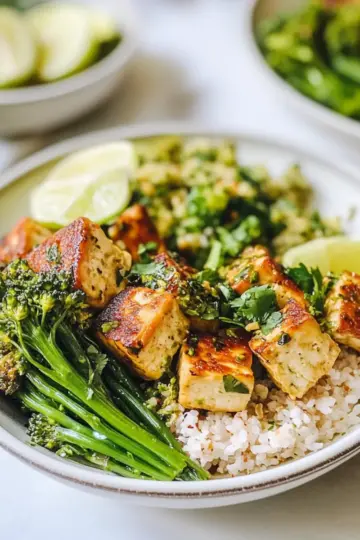 Cilantro Lime Tofu Bowls