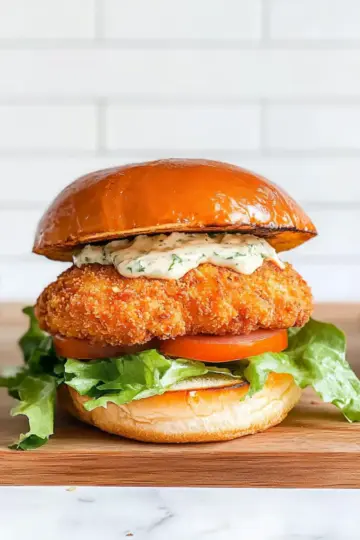 Crispy Air Fryer Chicken Burgers