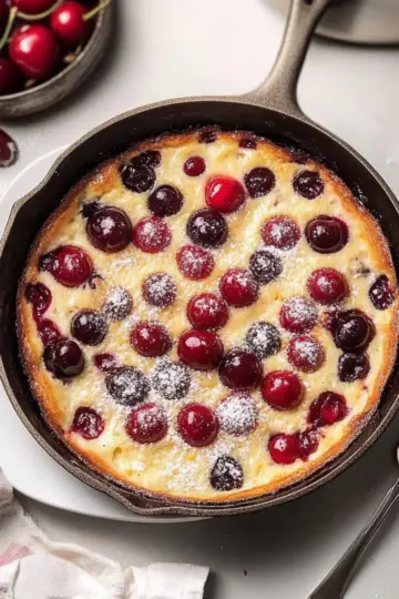 Creamy Cherry Clafoutis with Crisp Edges