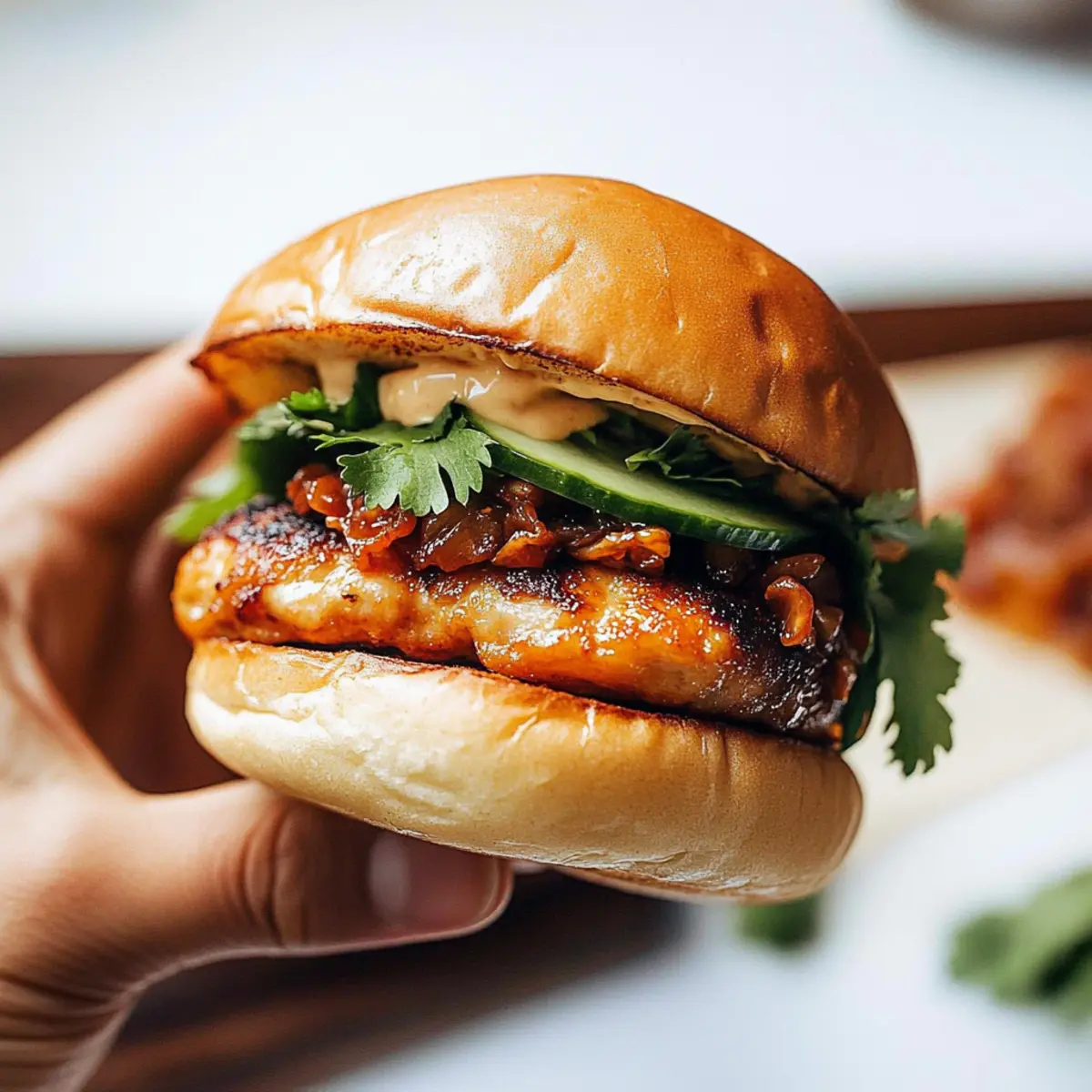 Gochujang Chicken Burgers