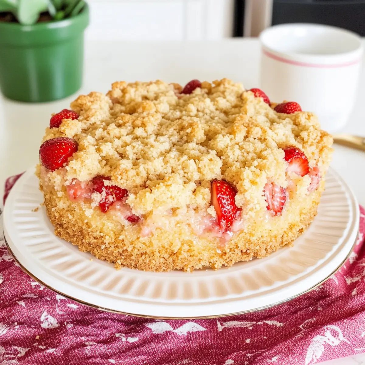 Strawberry Crumb Cake