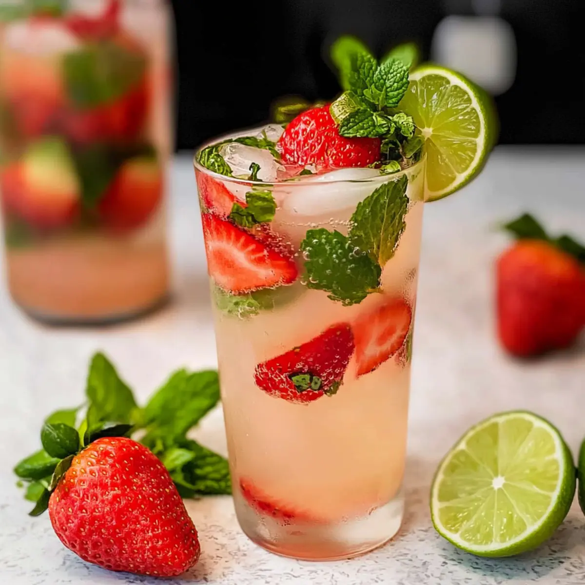 Virgin Strawberry Mojito