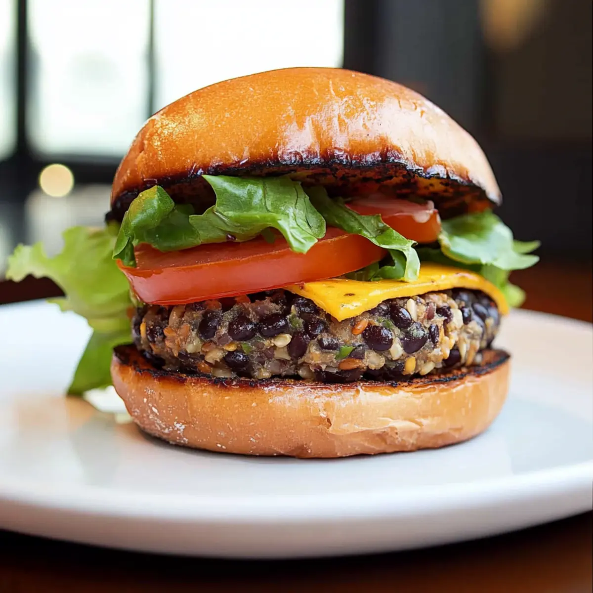Vegan Black Bean & Farro Burger