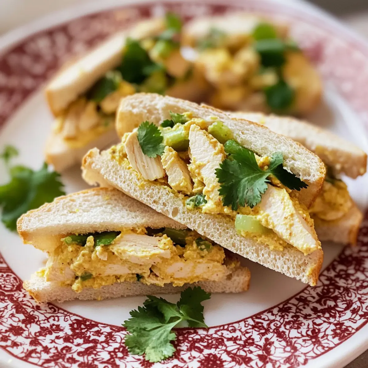 Chicken Salad Finger Sandwiches
