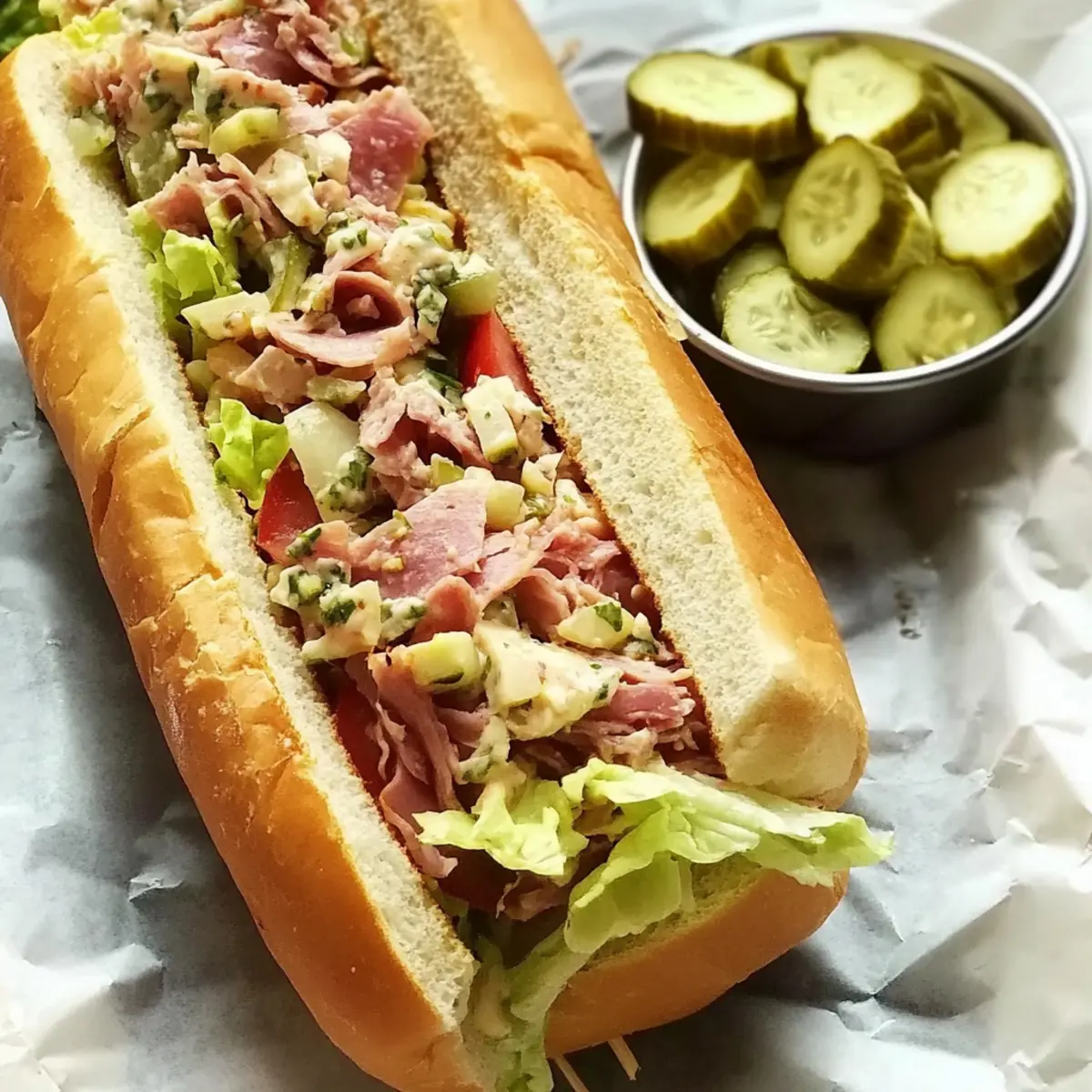 Chopped Italian Sub Sandwiches