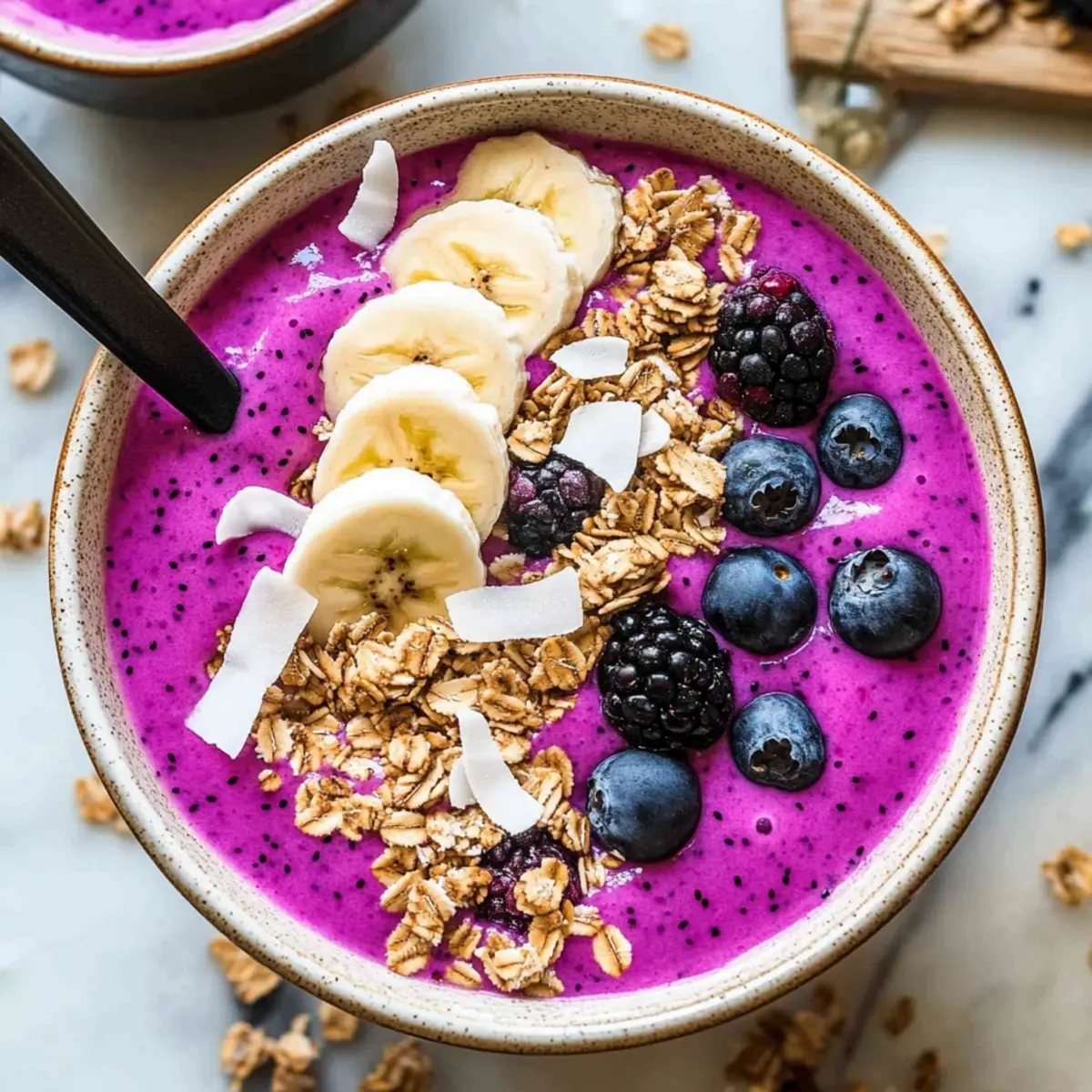 Dragon Fruit Smoothie Bowls