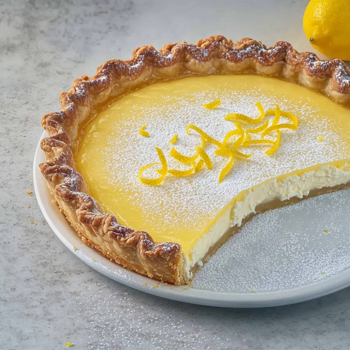 Creamy Sicilian Ricotta Pie