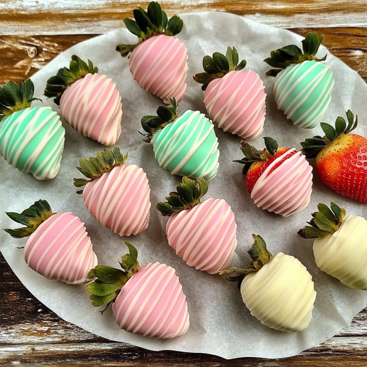 Pink Chocolate-Covered Strawberries