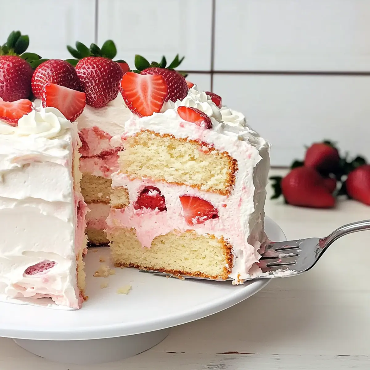 Fresh Strawberry Cake