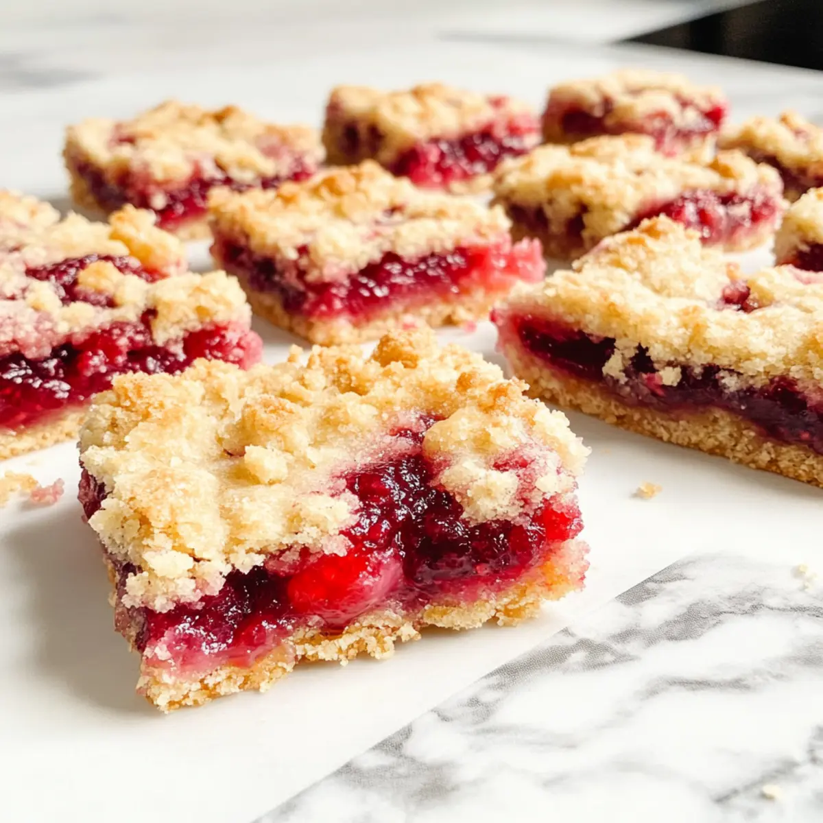 Five Ingredient Raspberry Bars