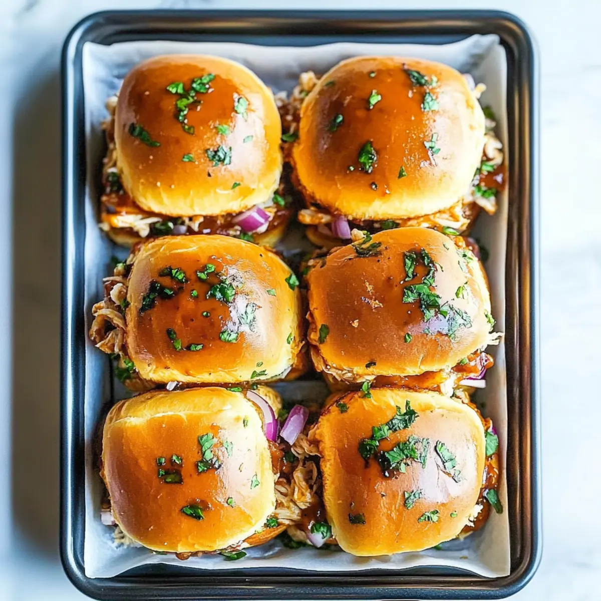 BBQ Chicken Sliders