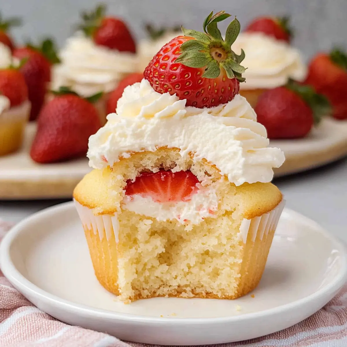 Strawberry Shortcake Cupcakes