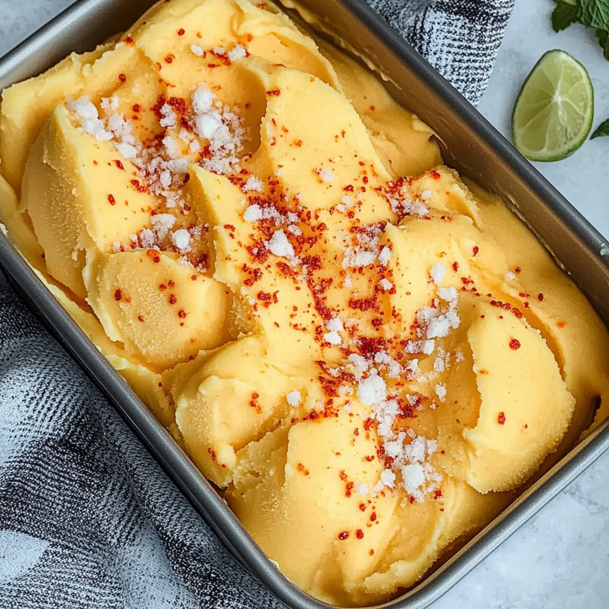 Chili Lime Mango Sorbet Recipe