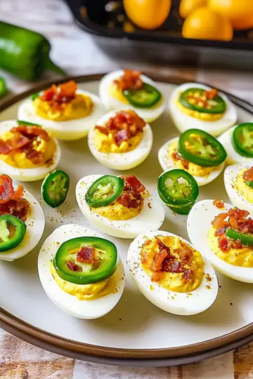 Jalapeno Popper Deviled Eggs