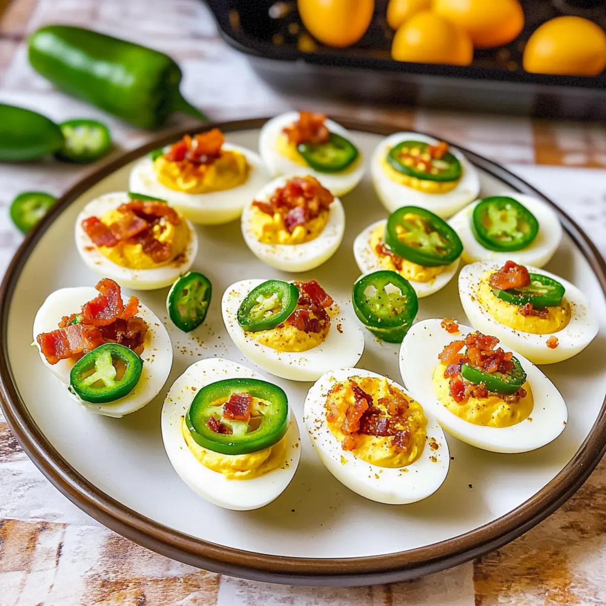 Jalapeno Popper Deviled Eggs