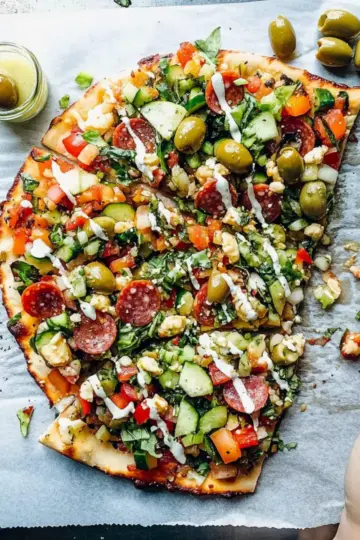Chopped Salad Pizza