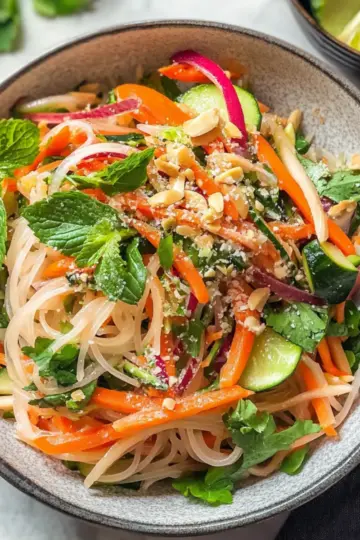 Vegetable Rice Noodle Salad