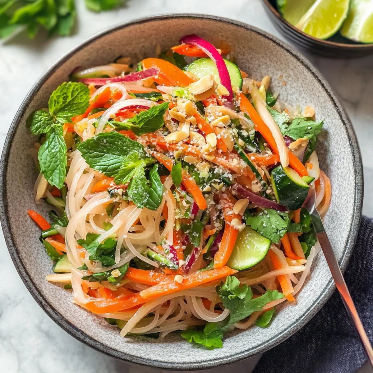 Vegetable Rice Noodle Salad
