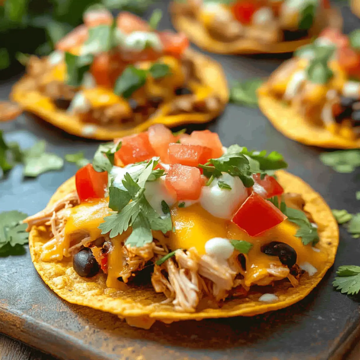 Mexican Rotisserie Chicken Tostadas