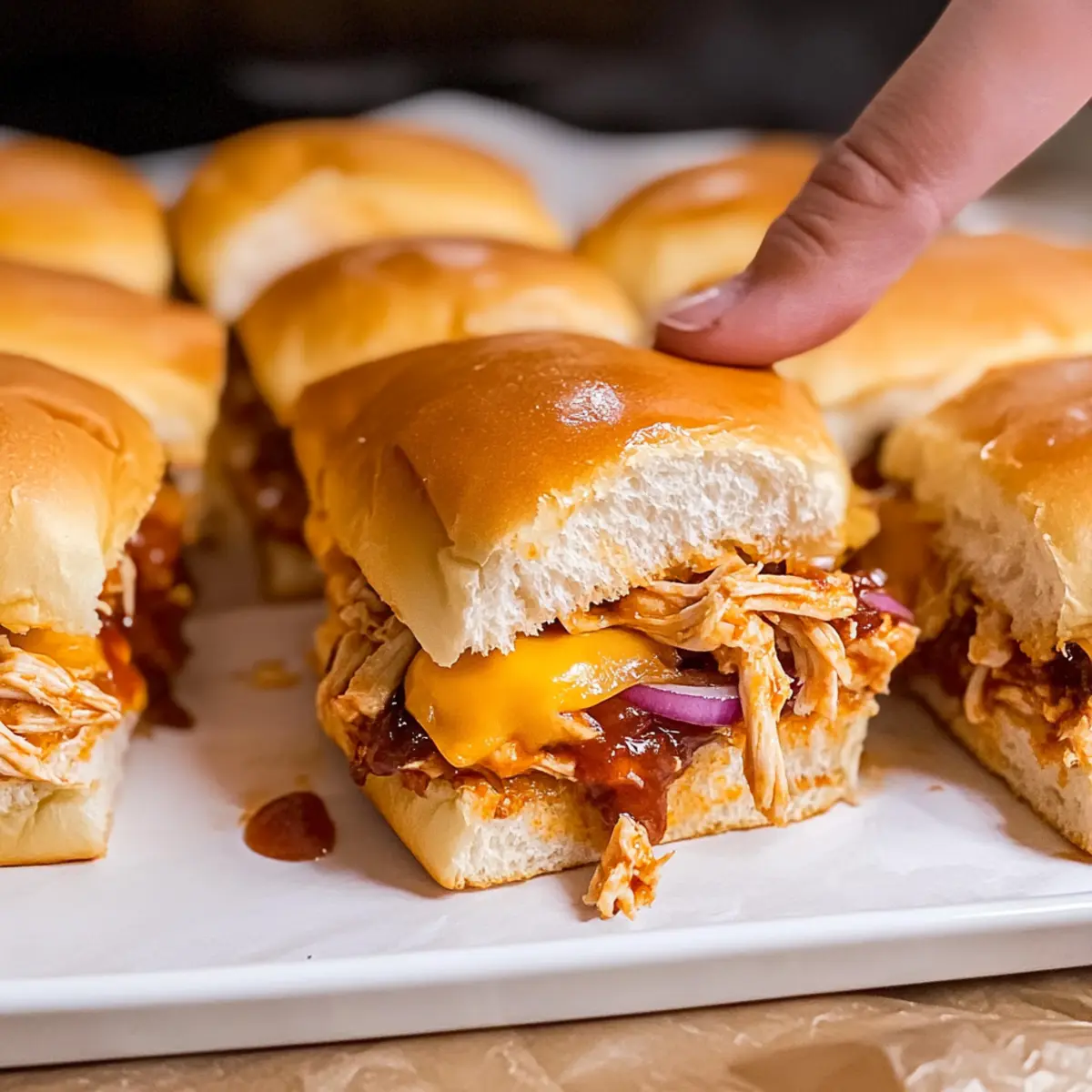 BBQ Chicken Sliders