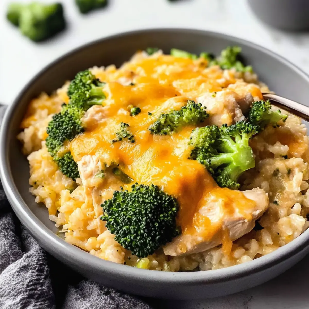 Cheesy Broccoli Chicken and Rice Casserole