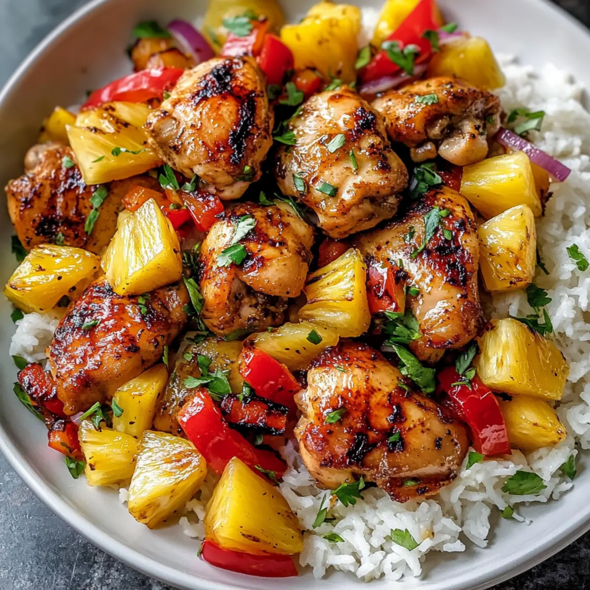 Hawaiian Chicken Sheet Pan