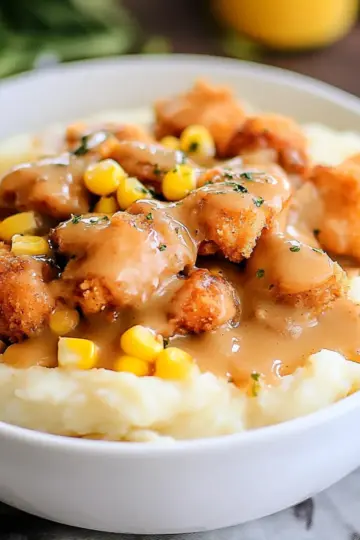 Chicken Mashed Potato Bowls