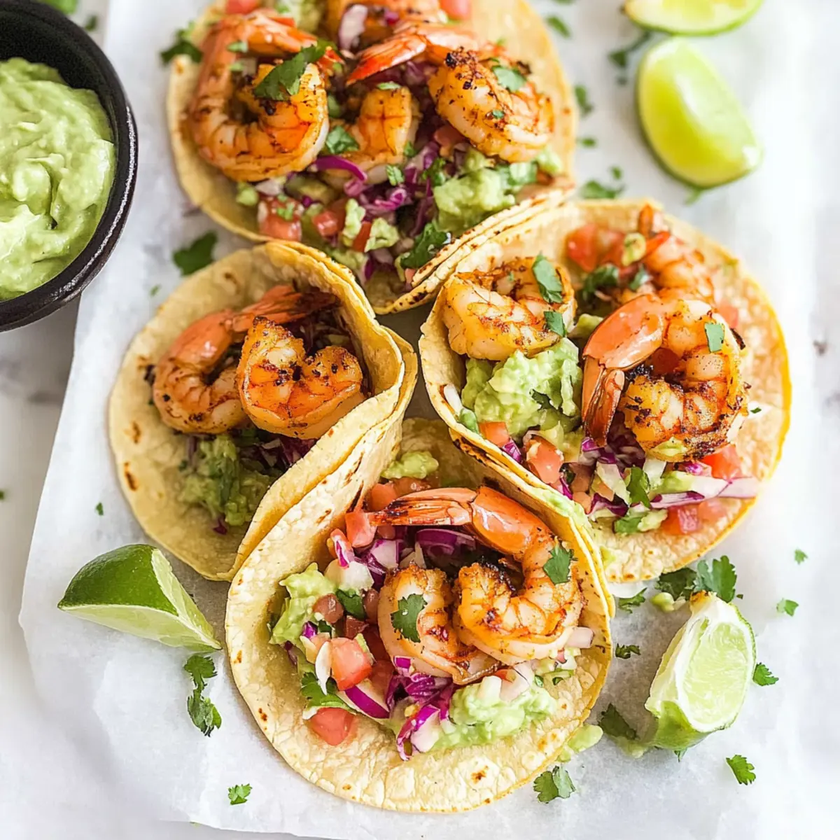 Shrimp Tacos with Cilantro Lime Slaw