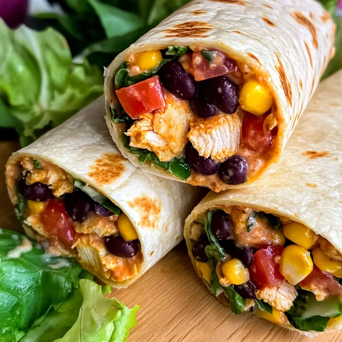 Southwest Chicken Wrap Recipe