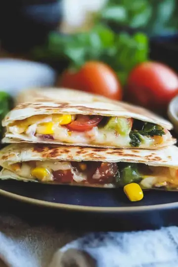 Summer Harvest Cheddar Quesadilla