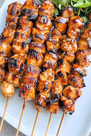 Chicken Skewers With Sweet Chili Sauce